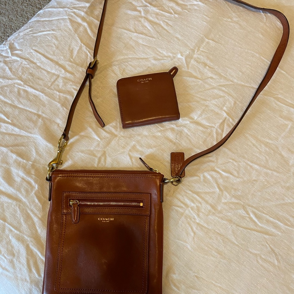 Coach crossbody purse with coach wallet - Picture 9 of 9